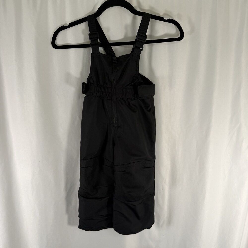 Cat and Jack Snow Bibs Unisex Boy Girl 2T Black Adjustable Zip Up